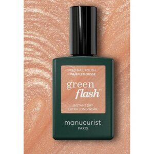 NWOT Manucurist Green Flash nail gel polish Pamplemousse glitter orange